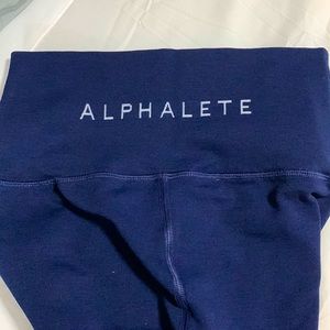 Dark blue Alphalete Revival leggings size small